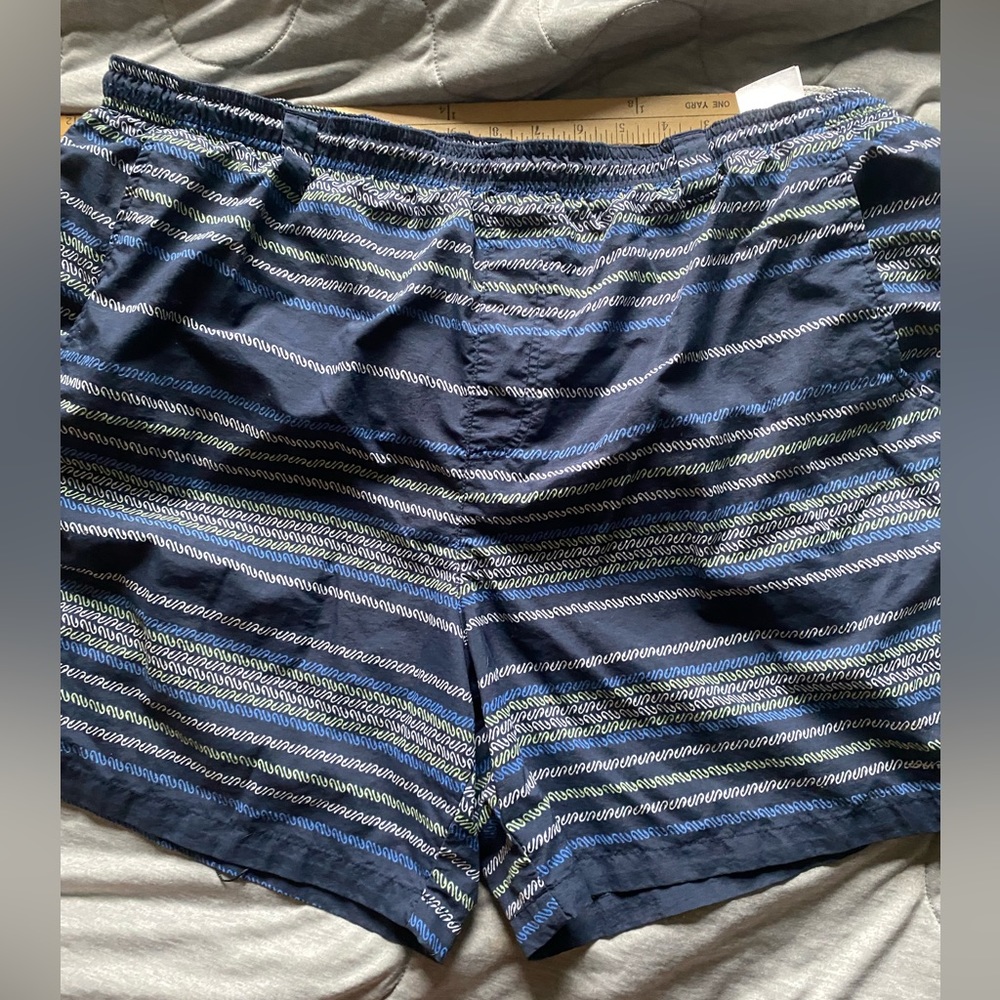 Columbia pfg performance fishing gear swim trunks retro vintage blue swimming
